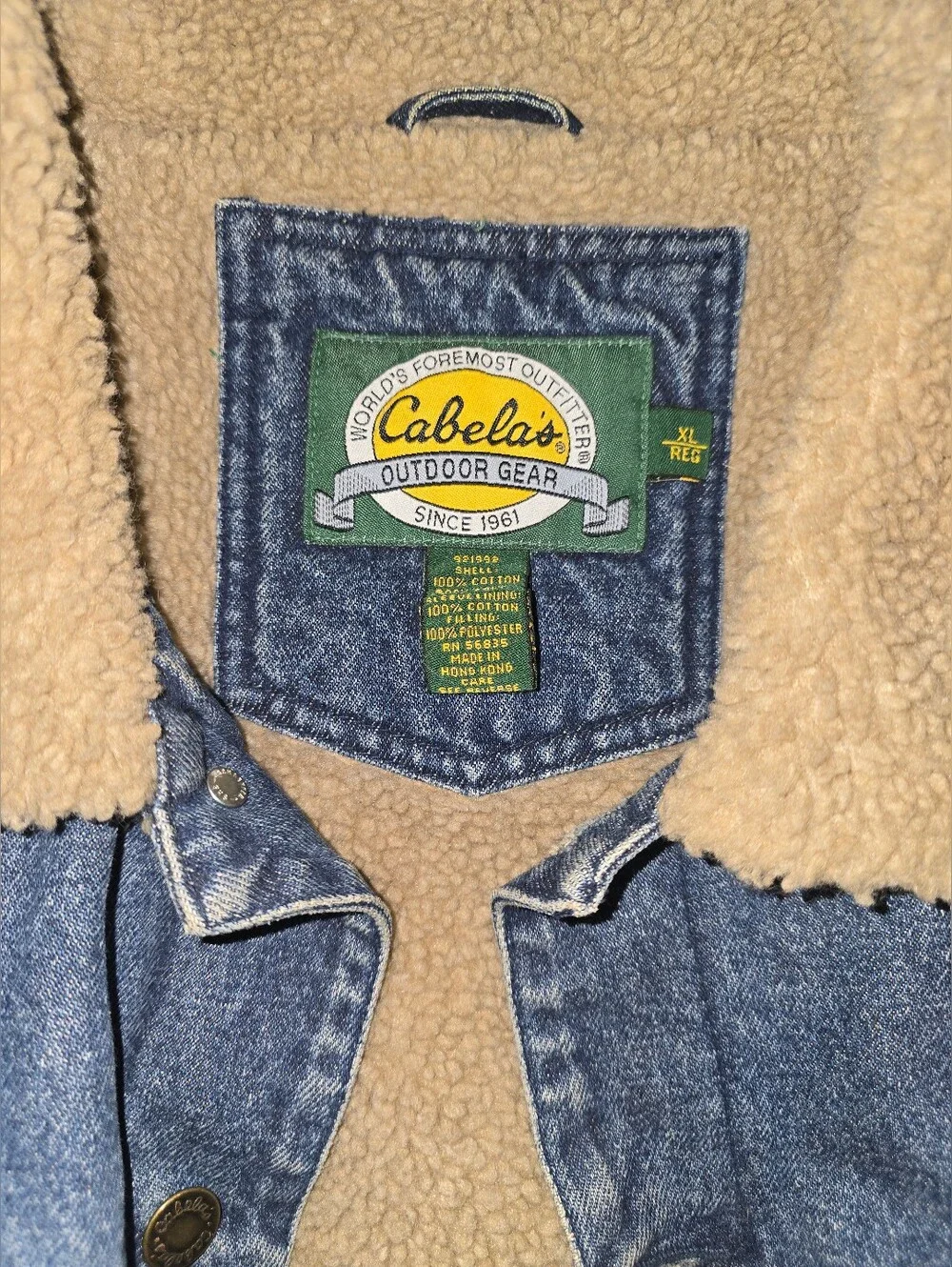 Cabelas mens size